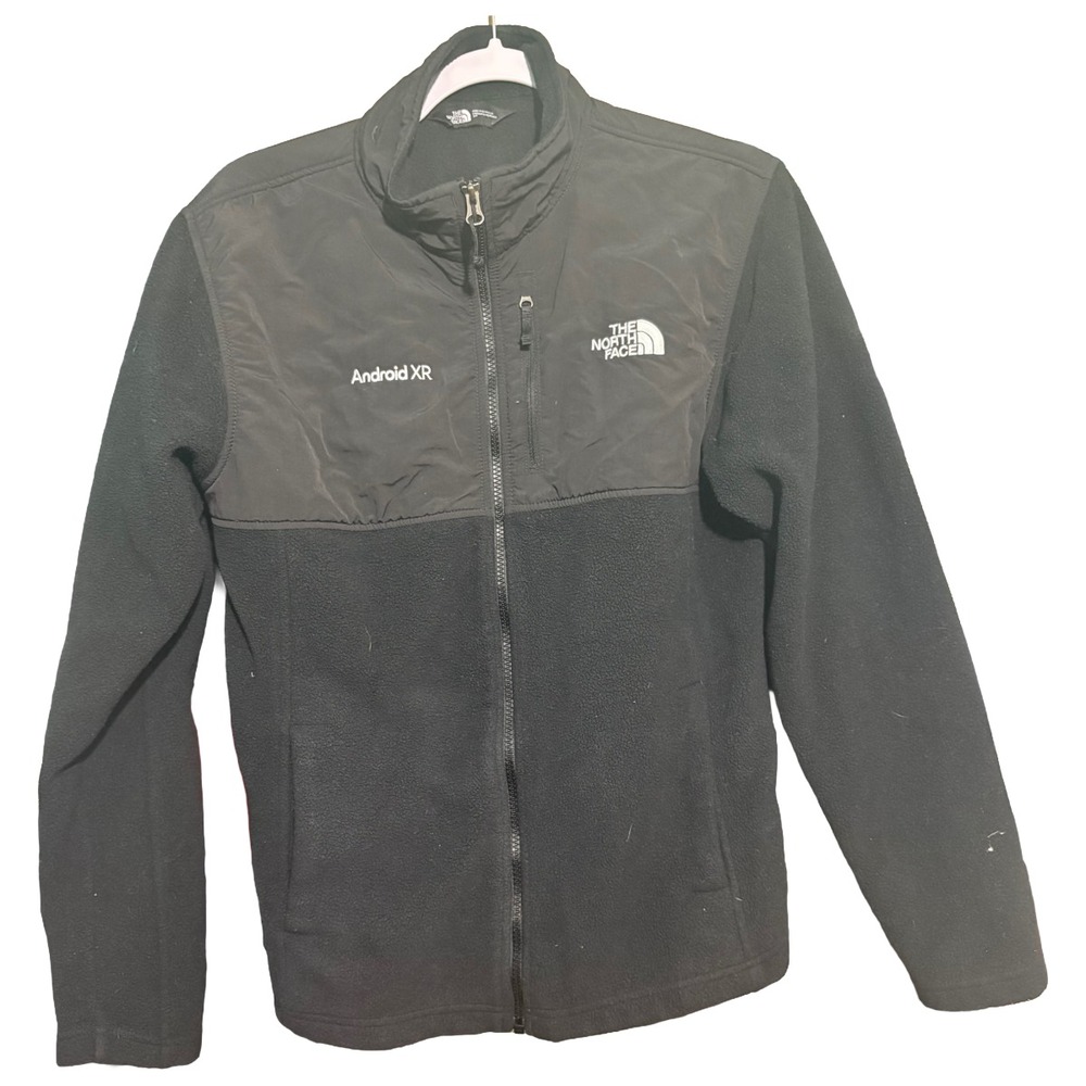 The North Face Sweatshirt Womens Small Black Full Zip Fleece Hiking Outdoor